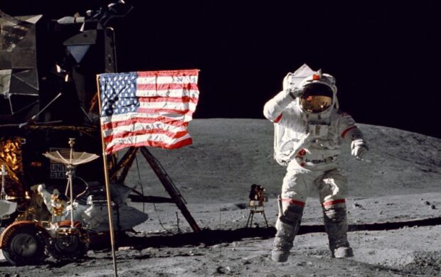 Moon landing header