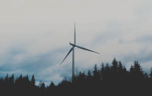 white windmill during cloudy sky