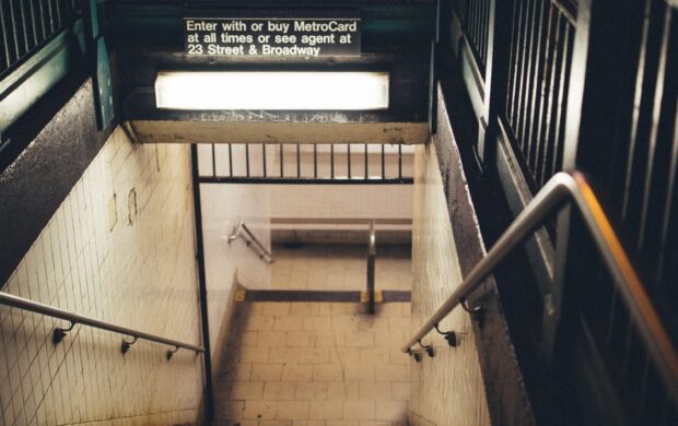 23 street station downtown stairs