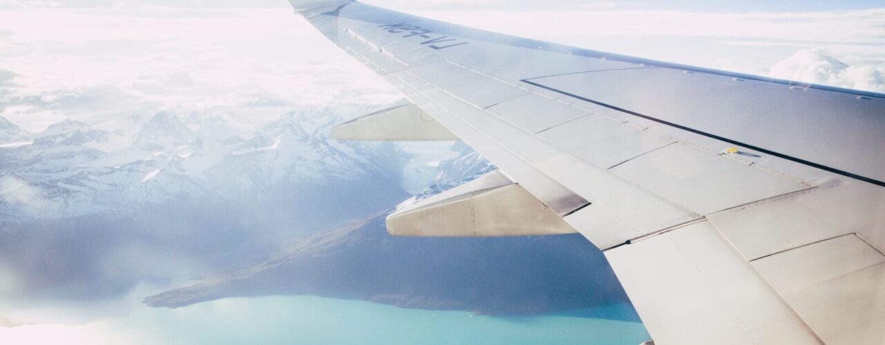 window plane wing photography