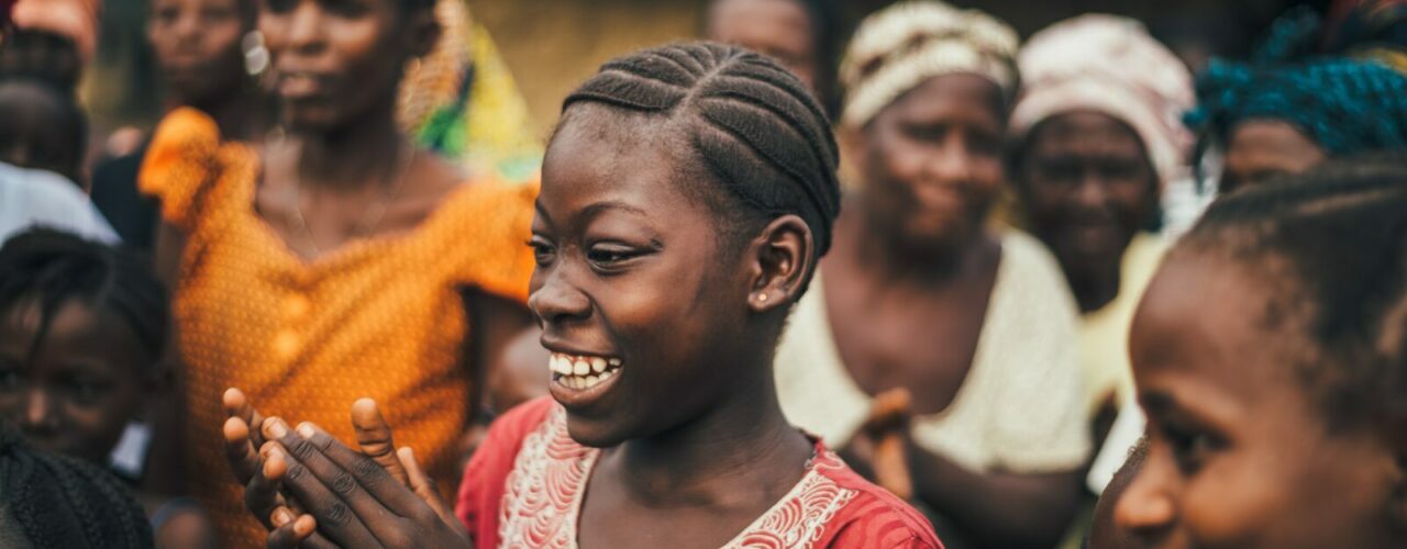 Women in African village