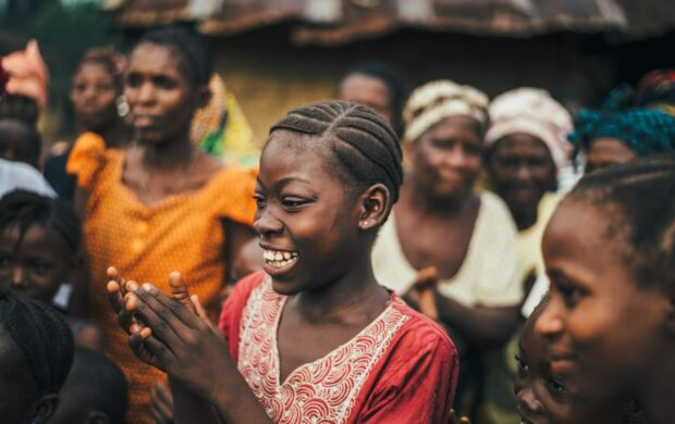 Women in African village