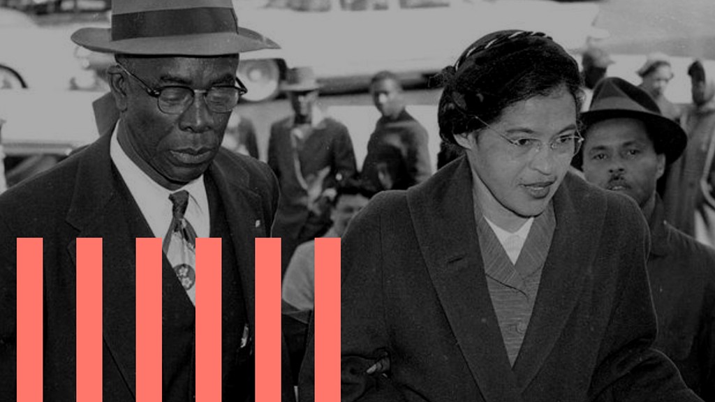 Rosa Park walking through a crowd. Systems do change: four lessons from the civil rights movement in the US.