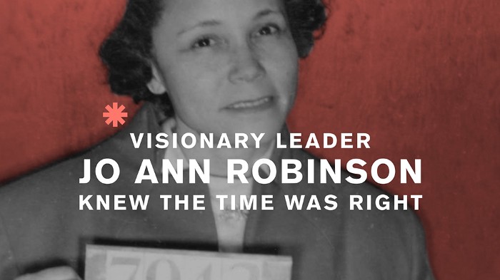 JoAnn Robinson called for the non-violent bus boycott, which brought the introduction of the Reverend Martin Luther King Jr. Systems do change: four lessons from the civil rights movement in the US.