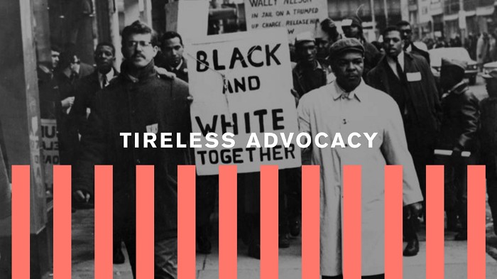 A picture of black and white protestors together. Systems do change: four lessons from the civil rights movement in the US.