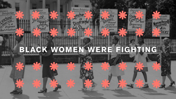 A picture of black women protesting. Systems do change: four lessons from the civil rights movement in the US.