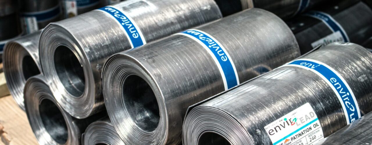 rolled gray steel sheet