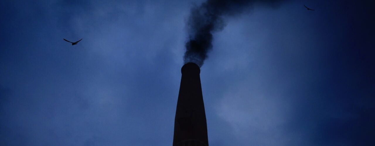 smoking chimney during night