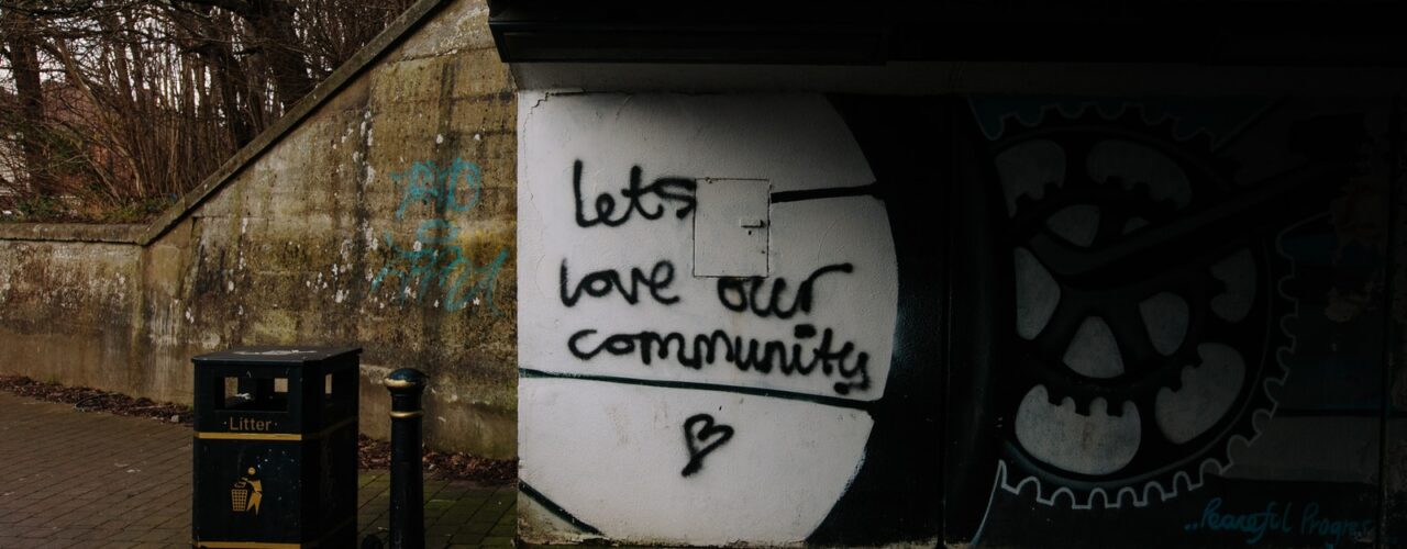 lets love over community text wall