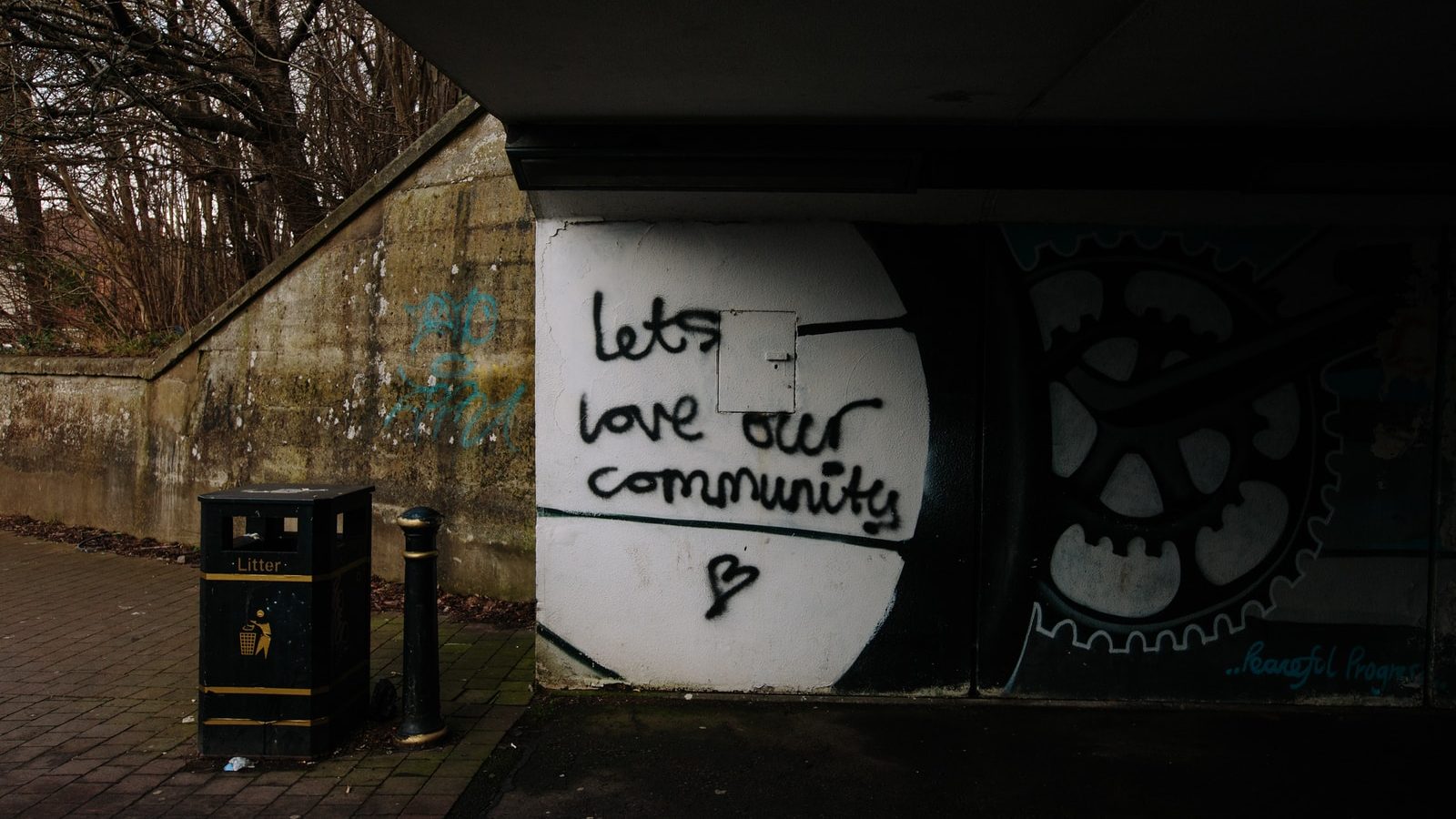 lets love over community text wall