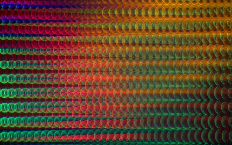 multicolored screen