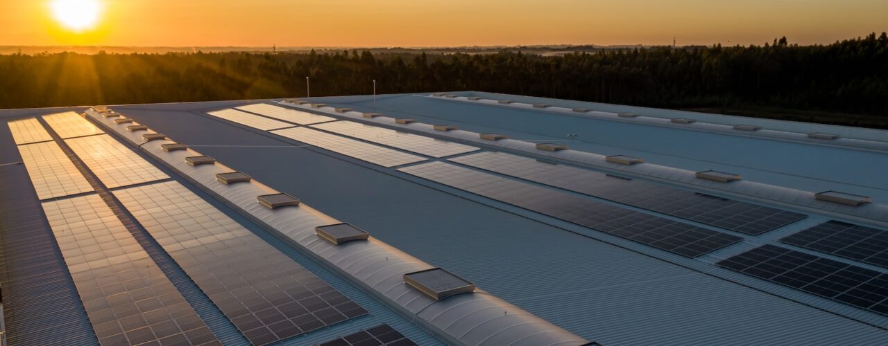 black and white solar panels